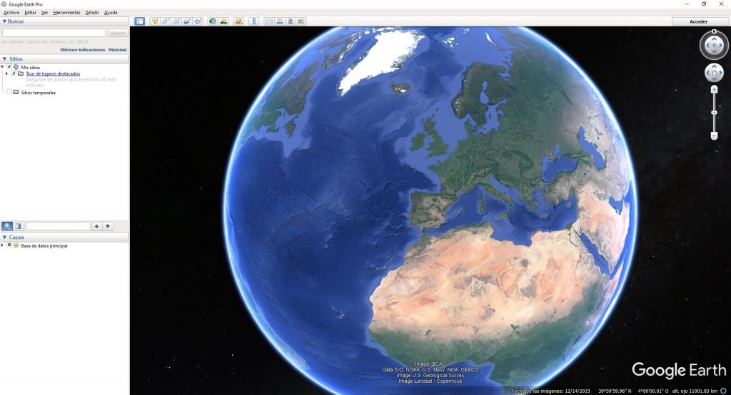 Visión de Google Earth