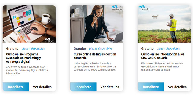 Cursos Madrid: formación disponible en modalidad online.