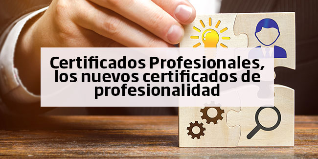Certificados profesionales los nuevos certificados de profesionalidad