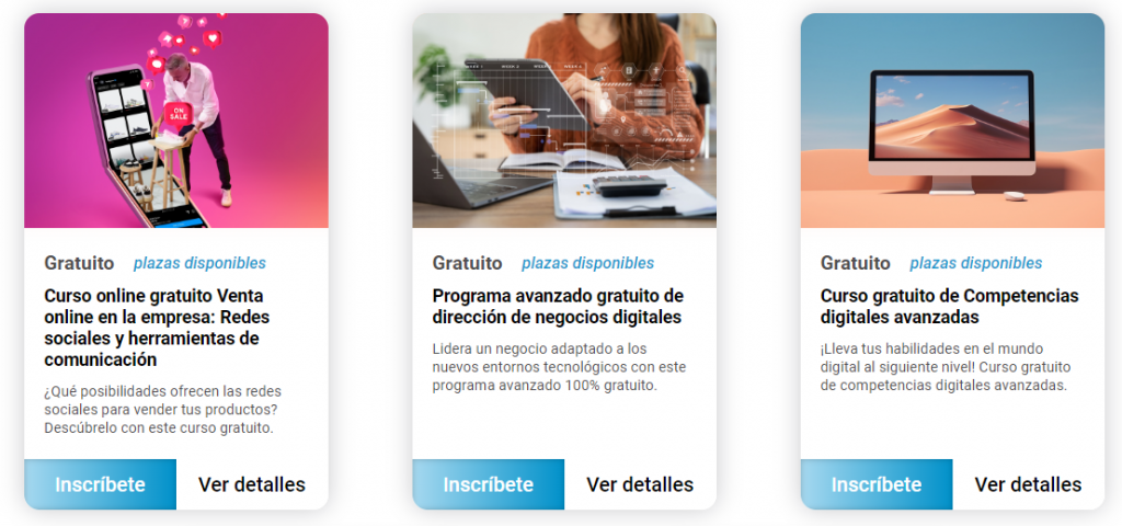 cursos gratuitos online Murcia