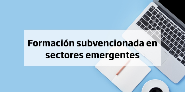 Formación subvencionada en sectores emergentes