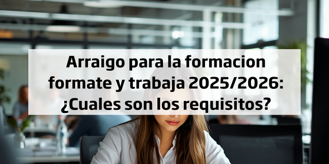 Arraigo por formación