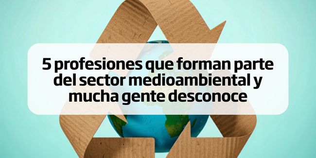 5 profesiones que forman parte del sector medioambiental y mucha gente desconoce